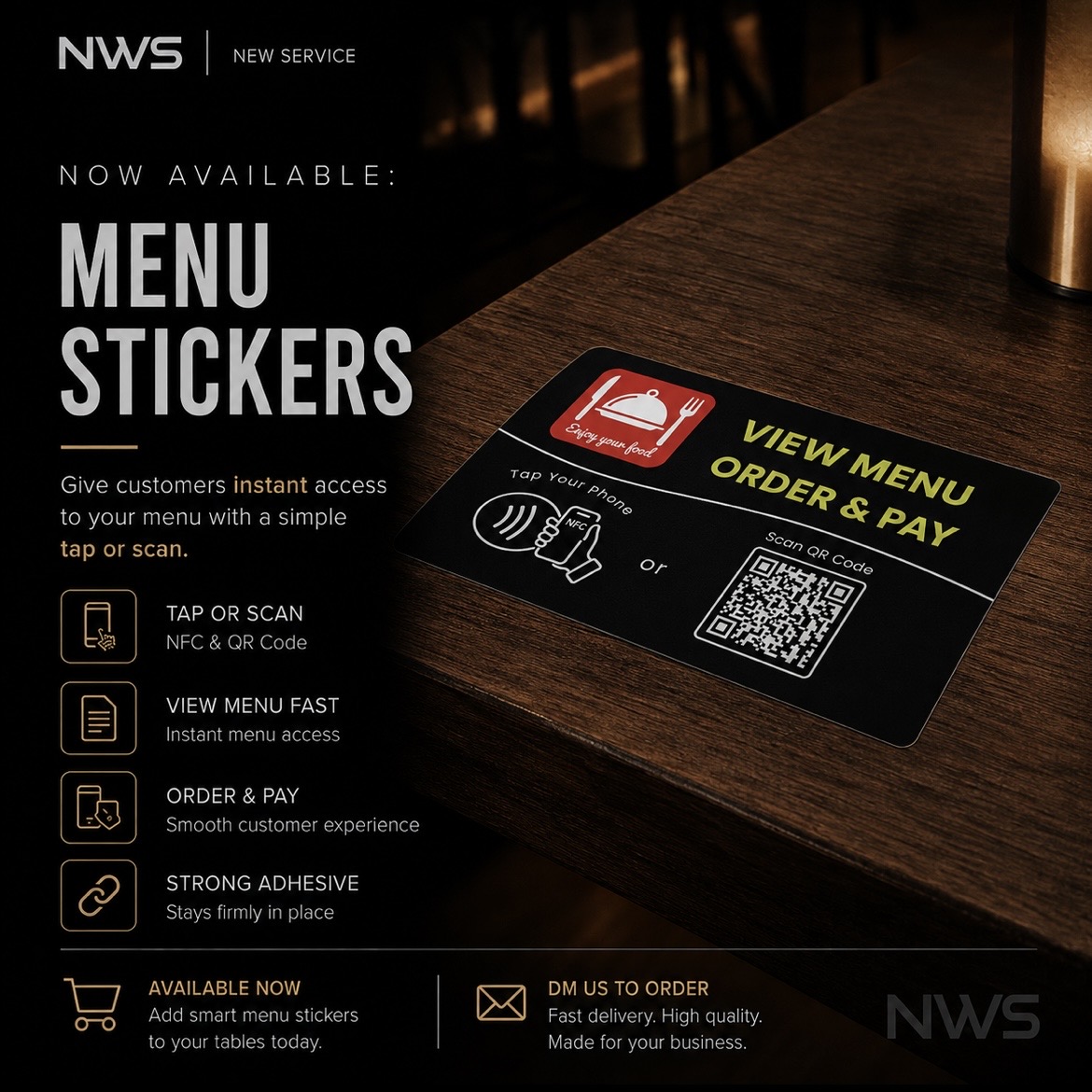 Menu Stickers